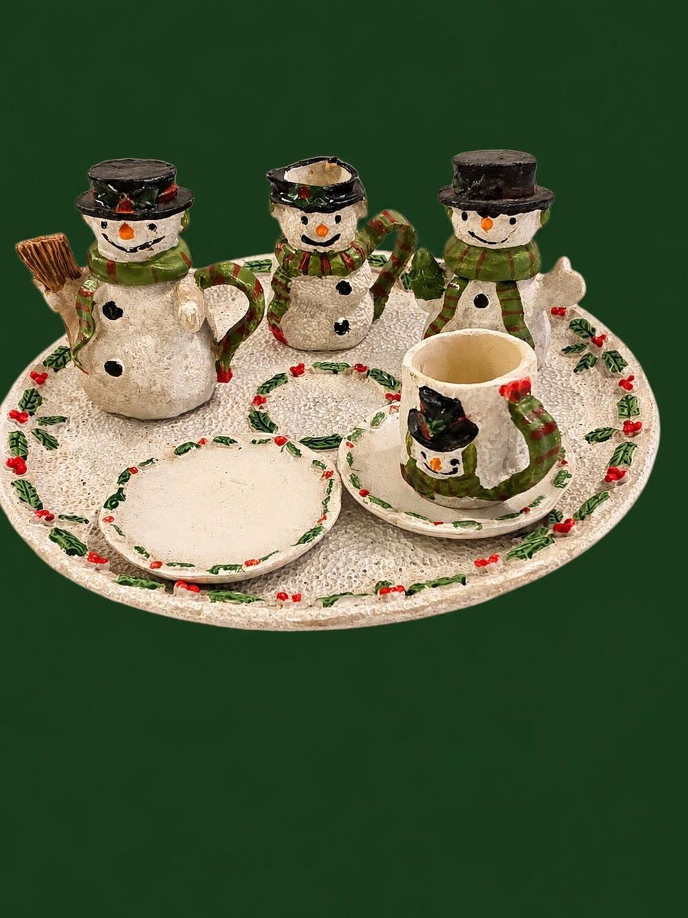 Mini Snowman Teapot Set